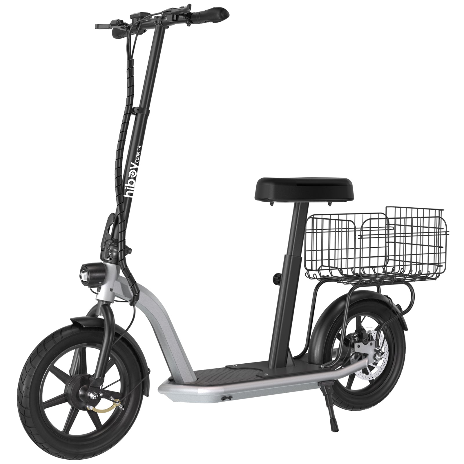 Hiboy ECOM 14 Electric Scooter with Seat and Basket for Adults Hiboy