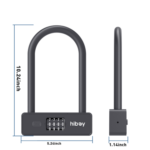 Hiboy Combination U-Lock for Scooter or Bike