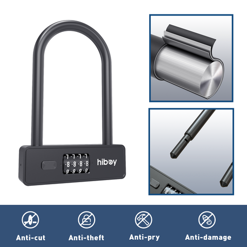 Hiboy Combination U-Lock for Scooter or Bike