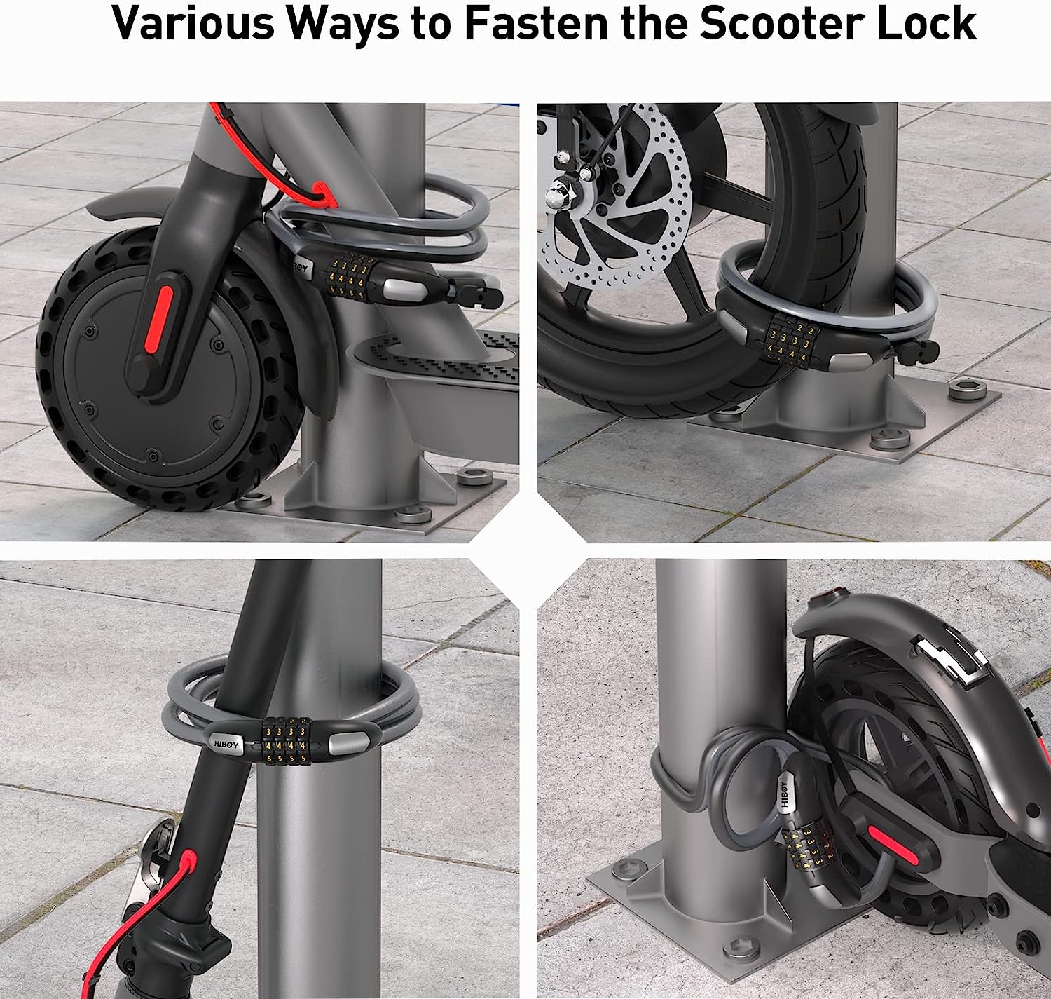 Scooter sales bike lock