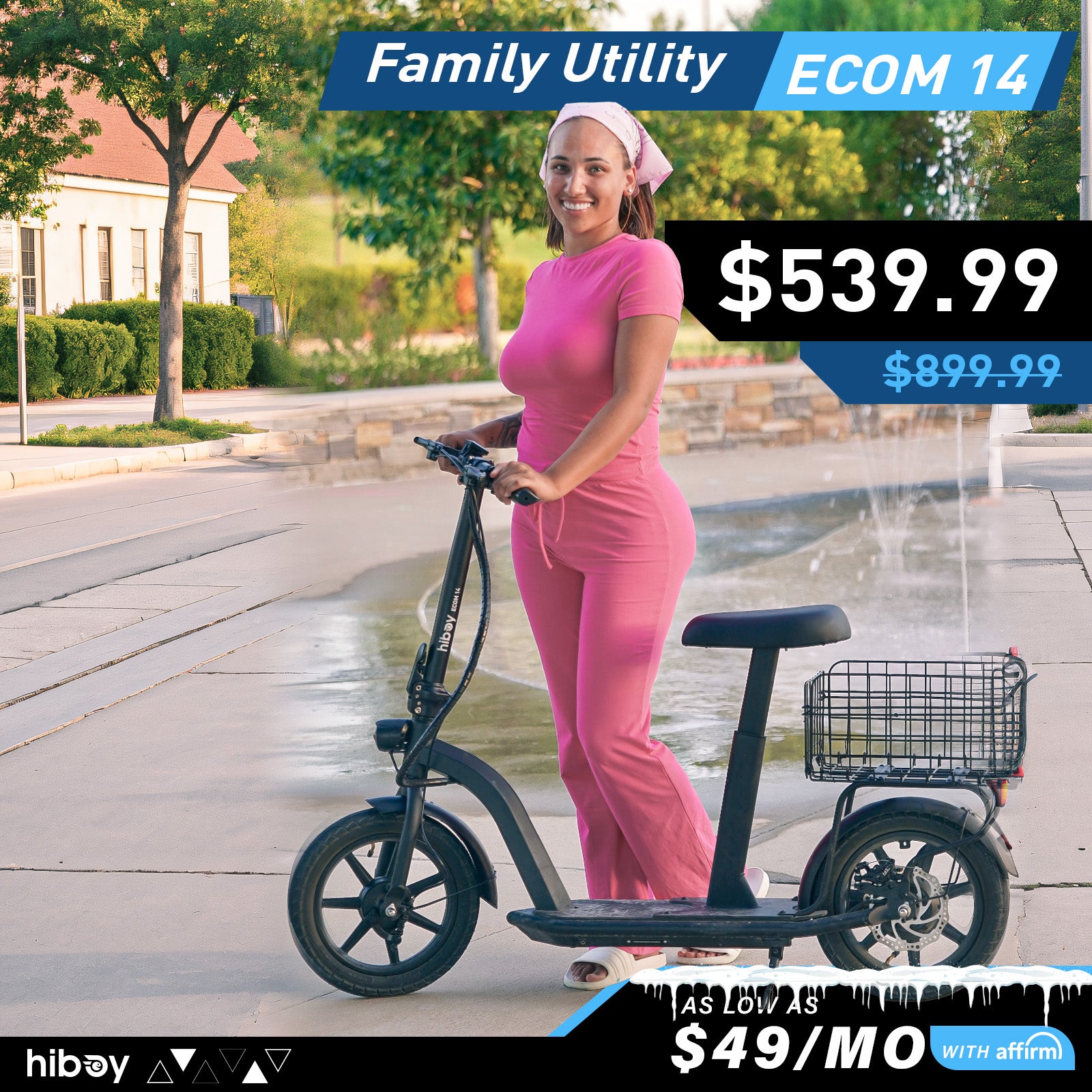 Hiboy ECOM 14 Eco Friendly Fat Tire Electric Scooter