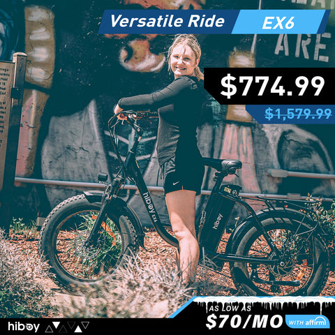 Hiboy EX6 Step-thru Fat Tire Electric Bike