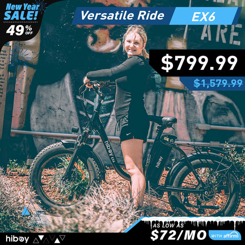 Hiboy EX6 Step-thru Fat Tire Electric Bike