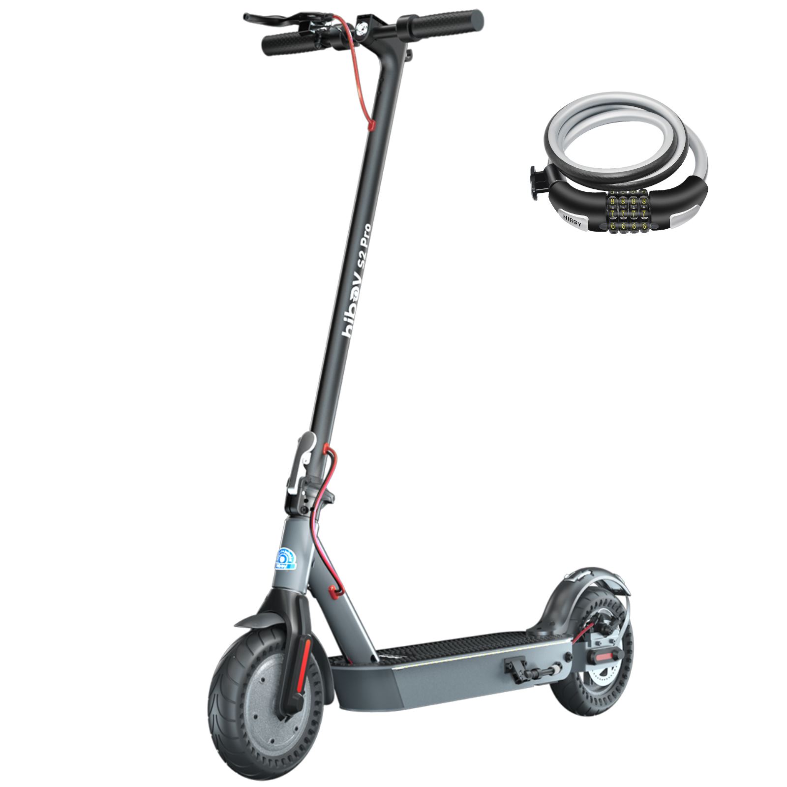 Hiboy S2 Pro Electric Scooter For Commuting with Cable Lock